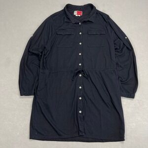 Craghoppers NosiLife Adventure Shirt Dress‎ Insect Repellent Black Womens XL/12